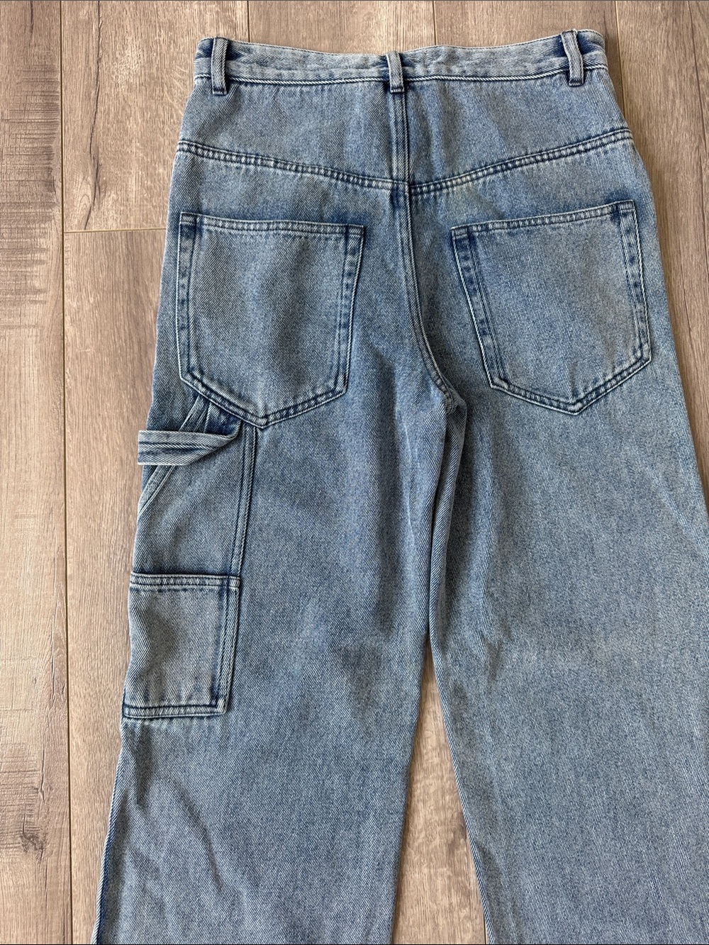 Isabel Marant Paryama Wide Leg Cargo Jeans 34 US 2 Utility Carpenter Denim - Picture 7 of 9
